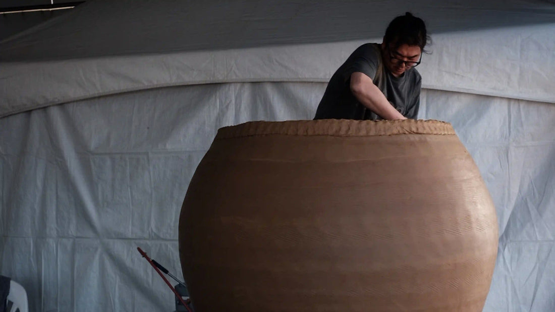Onggi Pottery Class in San Diego California by  Teacher Kwak Kyung Tae