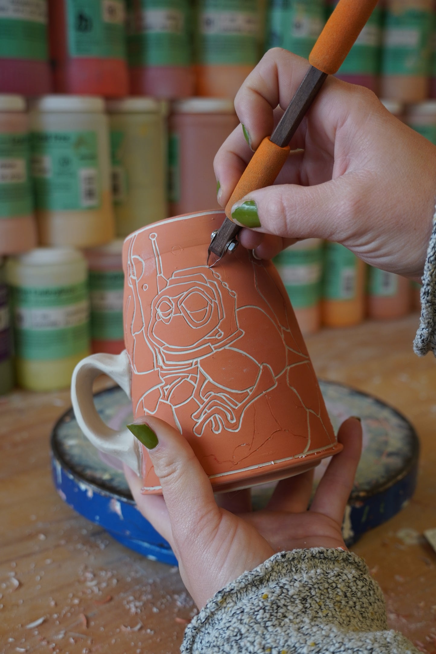 Sgraffito with Sarah Anderson