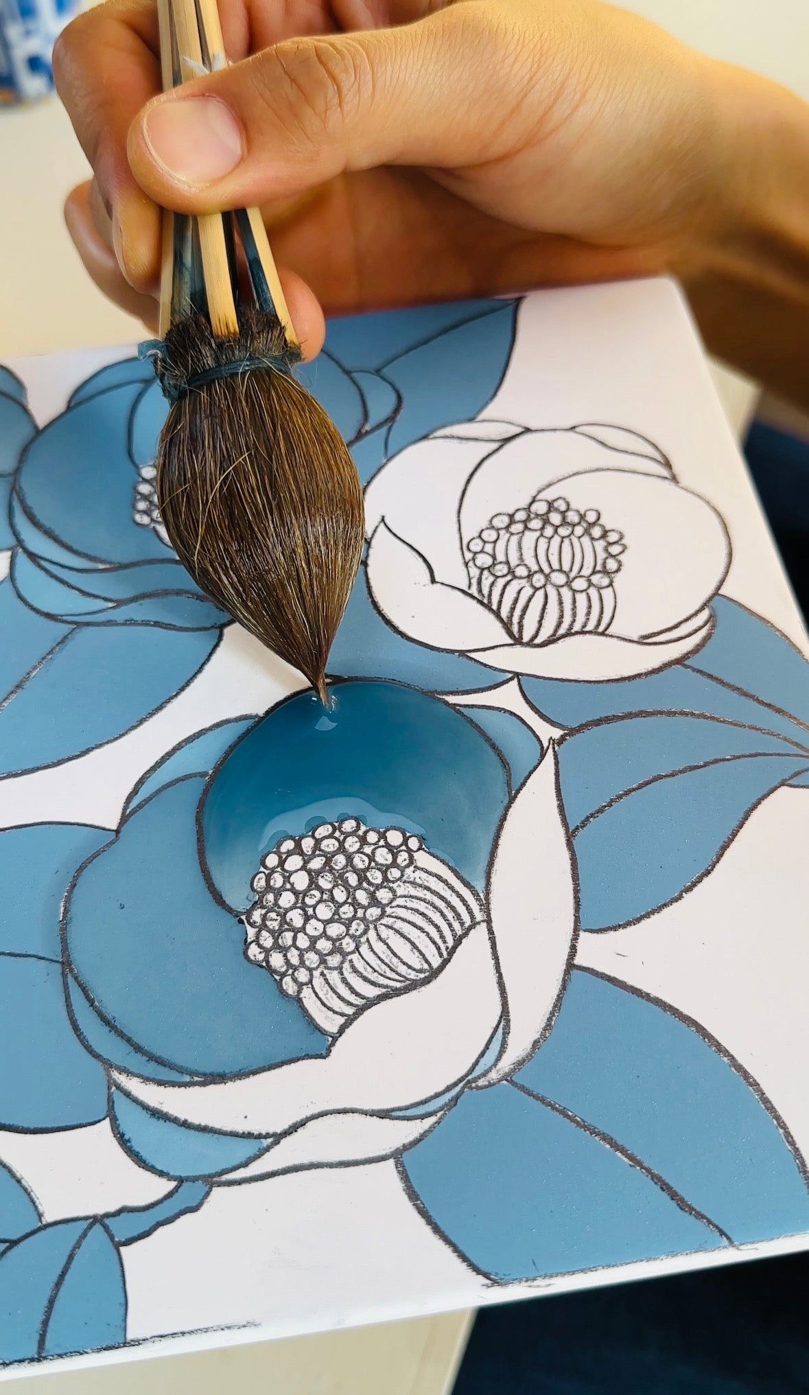 Blue & White Porcelain Painting Workshop with Yunting Li
