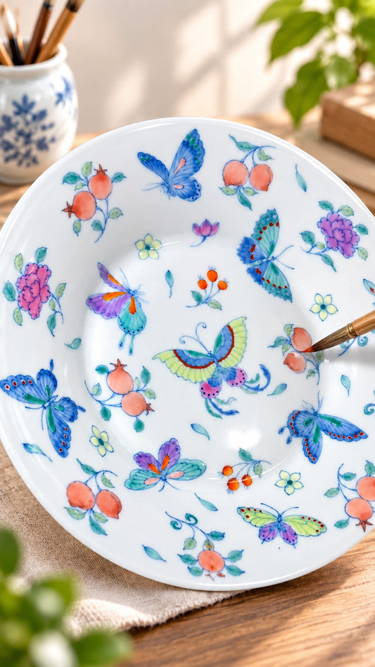 Japanese Overglaze (Nabeshima Ware) Painting Workshop with Yunting Li